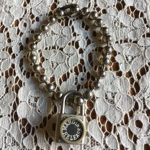 Vintage Typewriter Key Bracelet Lock and Key